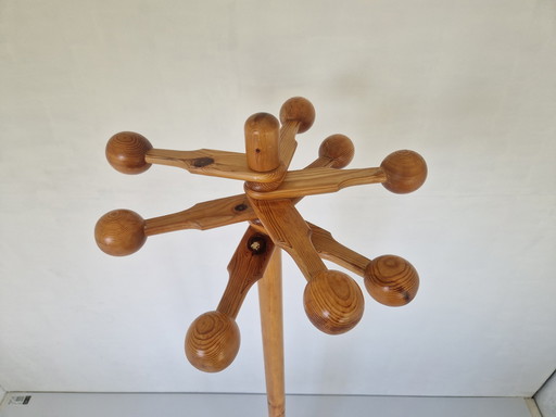 Swedish Pine Wooden Coat Stand