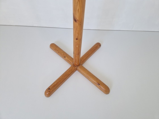 Image 1 of Swedish Pine Wooden Coat Stand