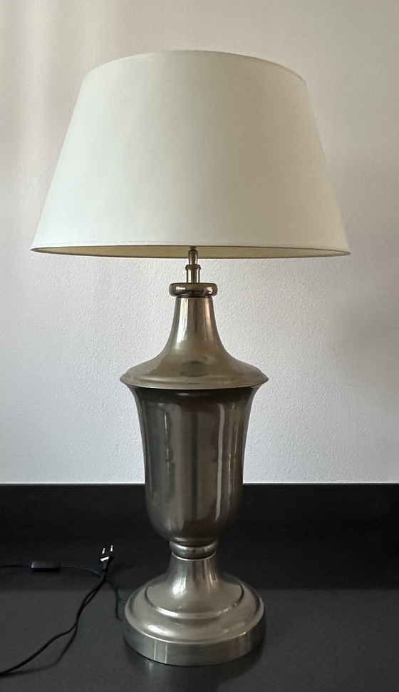 Image 1 of 2X Lamp With White Shade