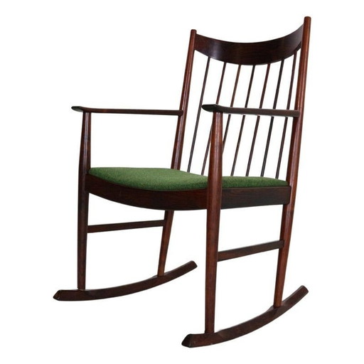 Vintage rocking chair by Helga Sibast for Sibast, Denmark 1960