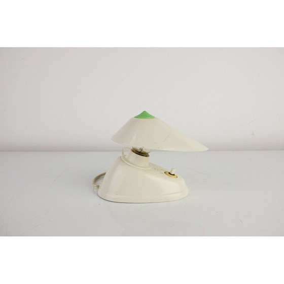 Image 1 of Lampada da tavolo in bachelite bianca di metà secolo, Cecoslovacchia, anni '60