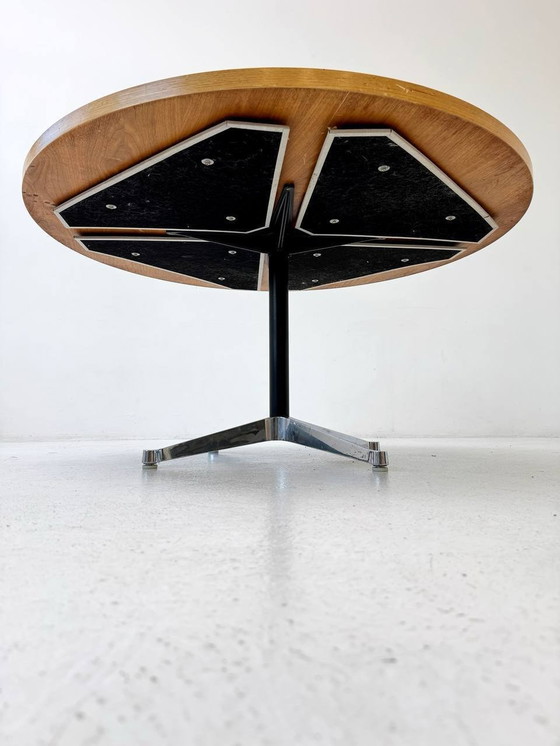 Image 1 of Round Herman Miller dining table with soundproofing