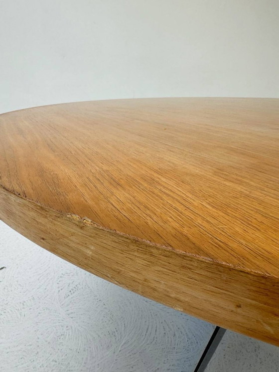 Image 1 of Round Herman Miller dining table with soundproofing