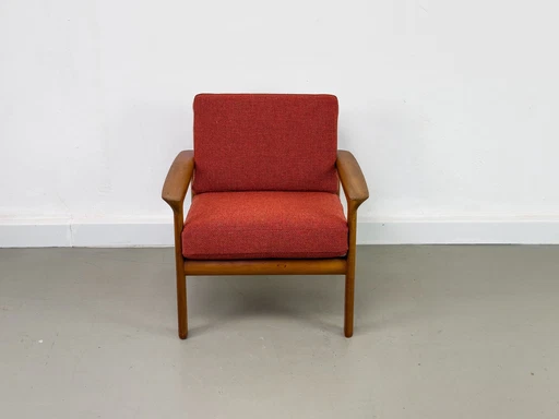 Lounge Chair In Teak By Sven Ellekaer For Komfort, 1960S