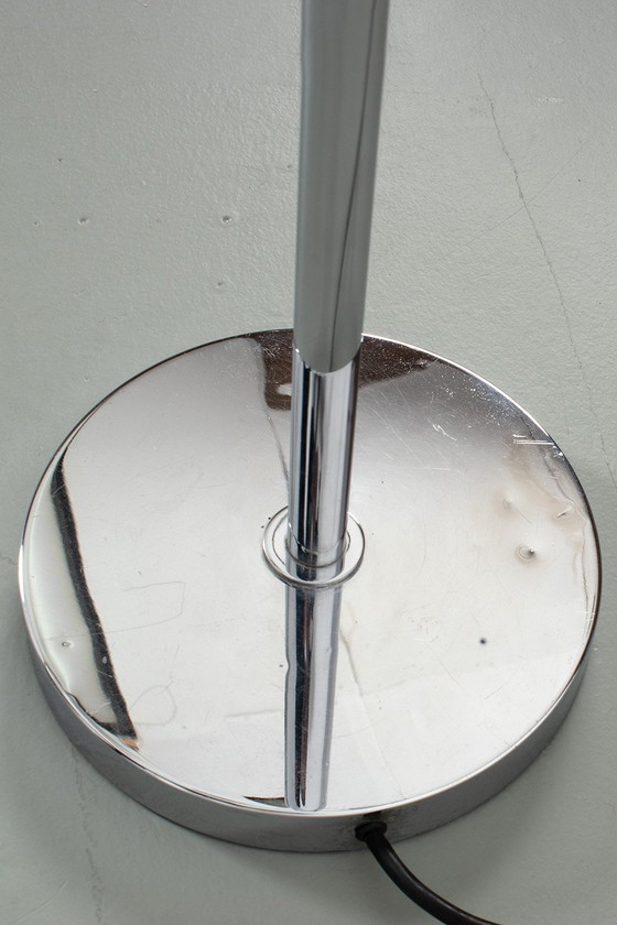 Image 1 of Chrome floor lamp with two spots