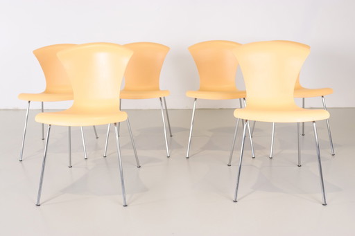 6x Kartell Nihau chaises de salle à manger par Vico Magistretti