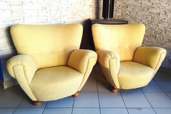 Image 1 of Retro Armchair Pair, Vintage, Czechoslovakia 60'S