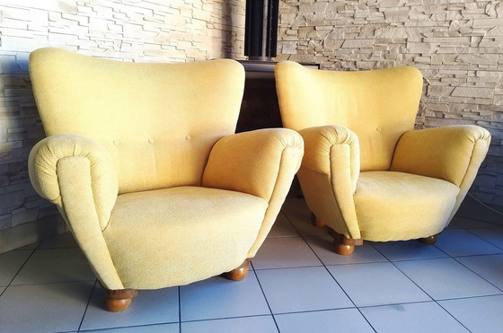 Image 1 of Retro Armchair Pair, Vintage, Czechoslovakia 60'S