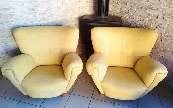 Image 1 of Retro Armchair Pair, Vintage, Czechoslovakia 60'S