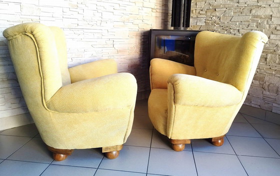 Image 1 of Retro Armchair Pair, Vintage, Czechoslovakia 60'S