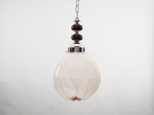 Pendant Lamp, Murano Glass, Italian Design, 1970S, Manufacture: Mazzega