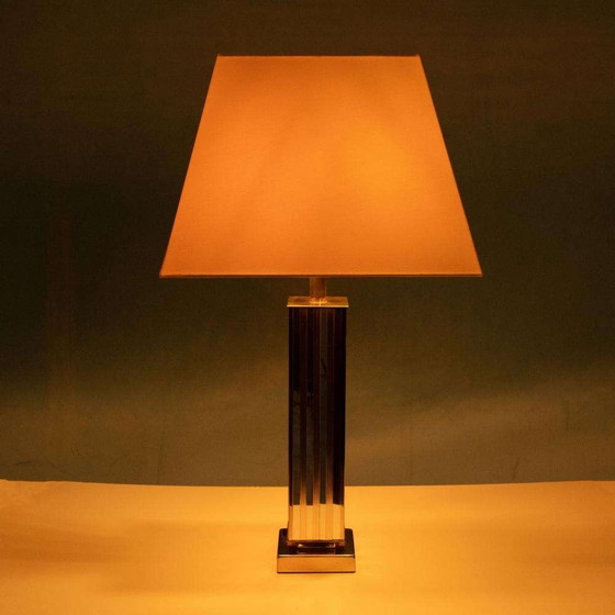 Image 1 of Vintage XL tafellamp 70s, minimalist Hotel chic table lamp