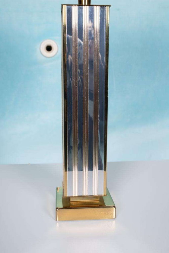 Image 1 of Vintage XL tafellamp 70s, minimalist Hotel chic table lamp