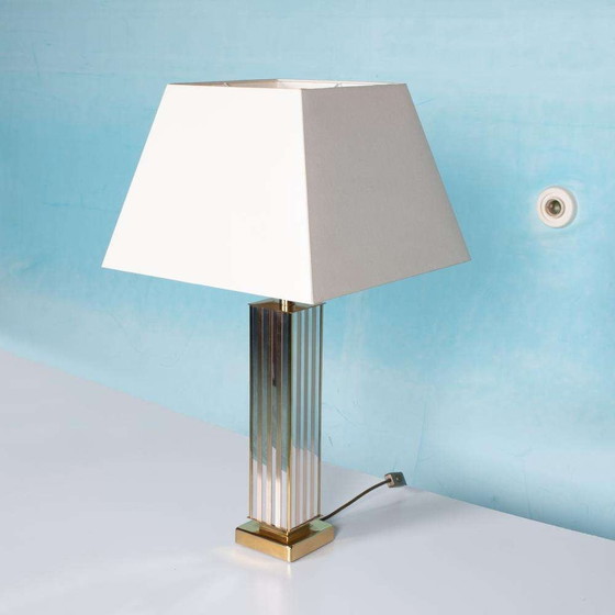 Image 1 of Vintage XL tafellamp 70s, minimalist Hotel chic table lamp