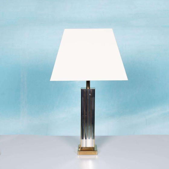 Image 1 of Vintage XL tafellamp 70s, minimalist Hotel chic table lamp