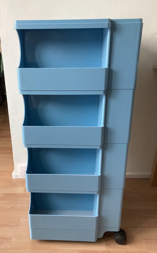 Colombo Boby Trolley B48 Line Sky Blue 8 Drawers