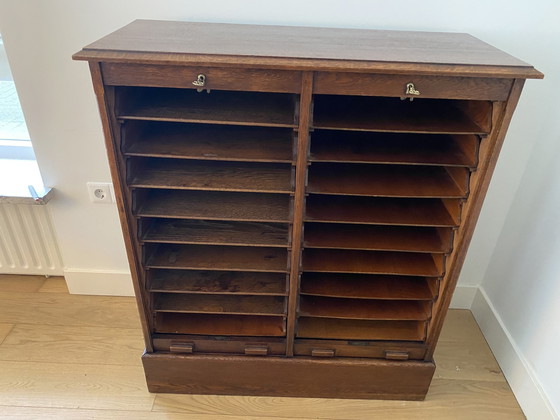 Image 1 of Shutter cabinet / File cabinet Art Deco