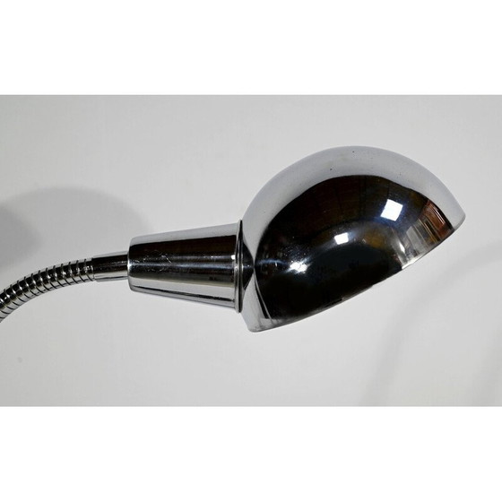 Image 1 of Vintage industrial desk lamp in chromed metal, 1960