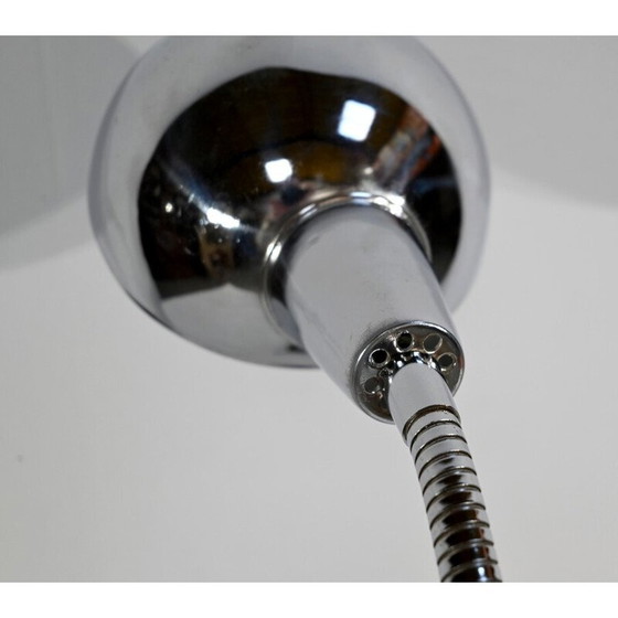 Image 1 of Vintage industrial desk lamp in chromed metal, 1960