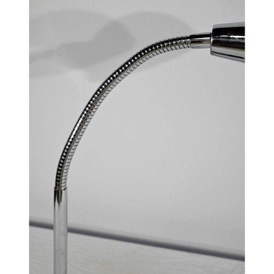 Image 1 of Vintage industrial desk lamp in chromed metal, 1960