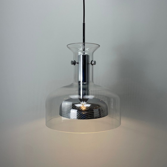 Image 1 of Lampada a sospensione svedese "cristallo" di Anders Pehrson per Atelje Lyktan 1970 