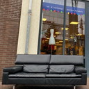 Jori Shiva Bank in pelle nera L195