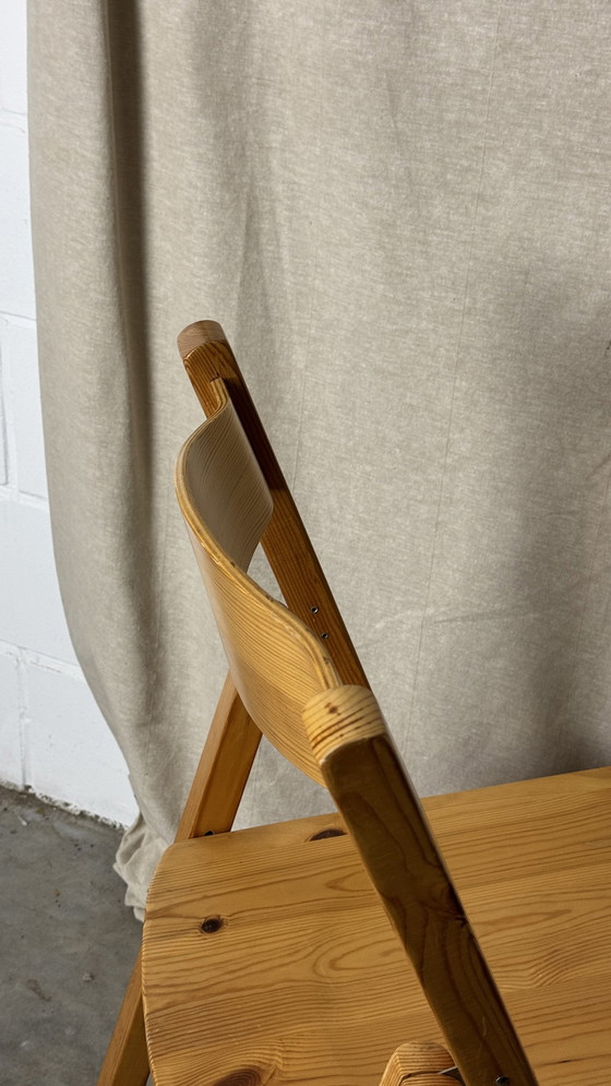 Image 1 of 6X Pine Folding Chair, Daumiller Style