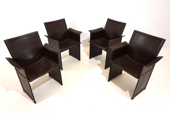 Image 1 of Set of 4 Matteo Grassi Korium dining/conference chairs by Tito Agnoli