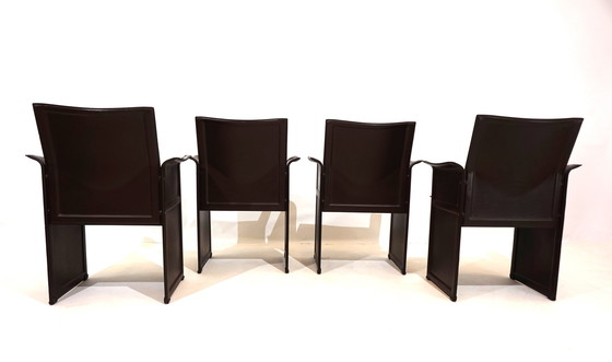 Image 1 of Set of 4 Matteo Grassi Korium dining/conference chairs by Tito Agnoli