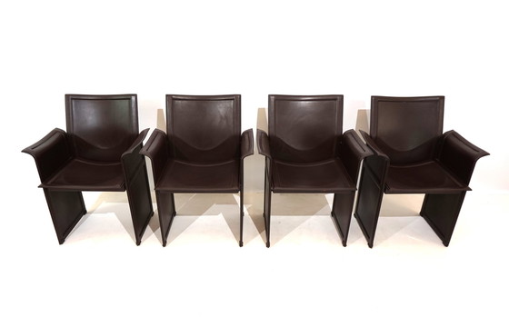 Image 1 of Set of 4 Matteo Grassi Korium dining/conference chairs by Tito Agnoli