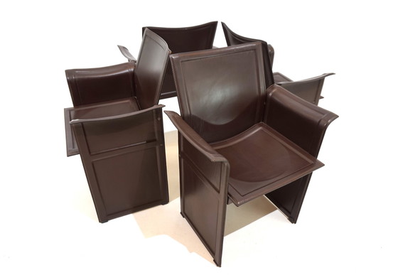 Image 1 of Set of 4 Matteo Grassi Korium dining/conference chairs by Tito Agnoli