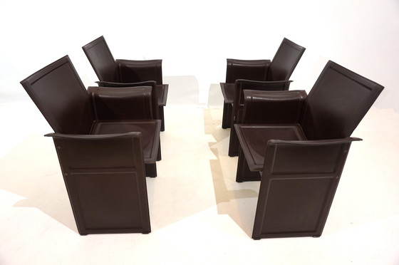 Image 1 of Set of 4 Matteo Grassi Korium dining/conference chairs by Tito Agnoli