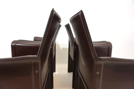 Image 1 of Set of 4 Matteo Grassi Korium dining/conference chairs by Tito Agnoli