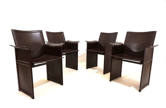 Image 1 of Set of 4 Matteo Grassi Korium dining/conference chairs by Tito Agnoli