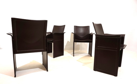 Image 1 of Set of 4 Matteo Grassi Korium dining/conference chairs by Tito Agnoli