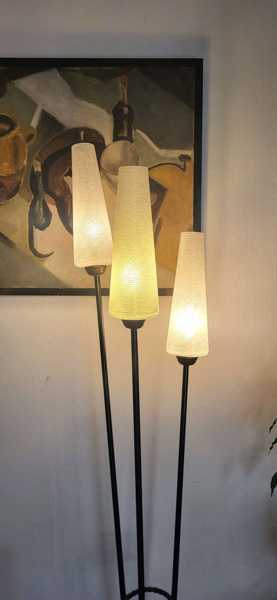 Image 1 of 3-Light Floor Lamp 1950-60'S