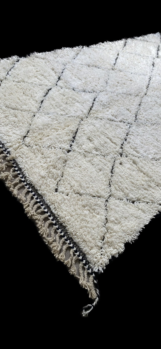 Image 1 of Timeless New Handmade Beni Ouarain Berber Carpet