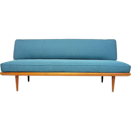 Image 1 of Vintage Minerva 3-seater teak sofa by Peter Hvidt and Orla Mølgaard Nielsen for France et Fils, Denmark 1950
