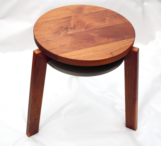 Image 1 of Solid Walnut Wooden Side Table