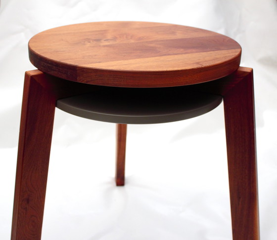 Image 1 of Solid Walnut Wooden Side Table