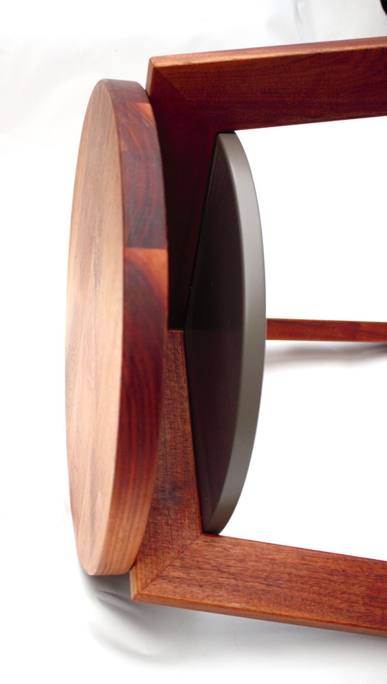 Image 1 of Solid Walnut Wooden Side Table