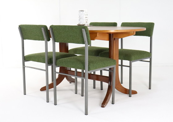 Image 1 of 4x sedia da pranzo 'Traunraut' rivestita vintage