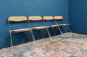 4x Chaises vintage en toile Plia