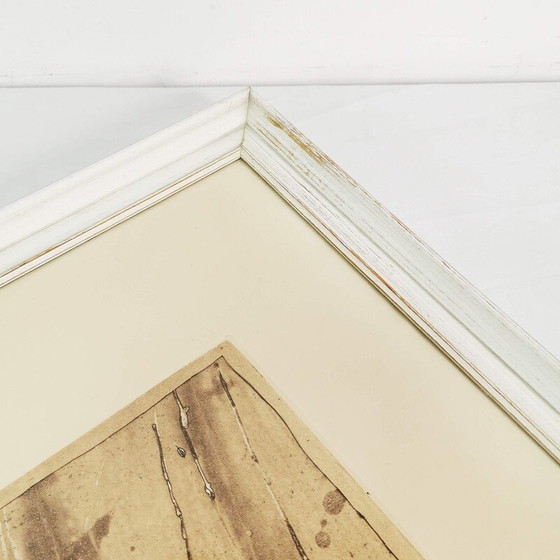 Image 1 of Vintage wooden frame painting by Lars Bo, Denmark 1960