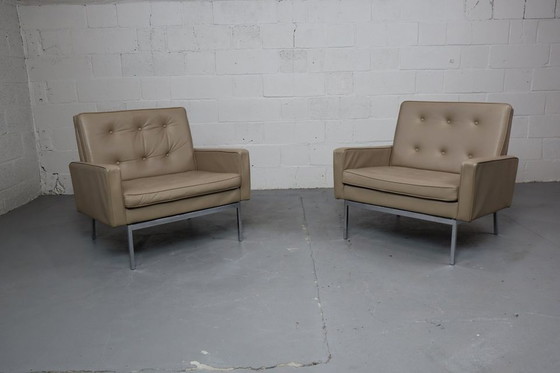 Image 1 of Florence Knoll lounge chairs model 65a for Knoll International