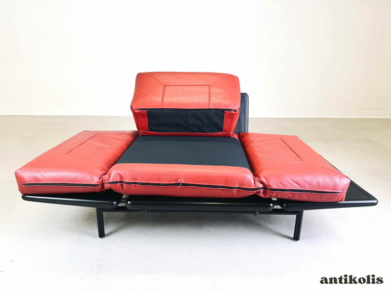 Image 1 of Vintage Rataplan armchair Dema Roberto Tapinassi leather red black