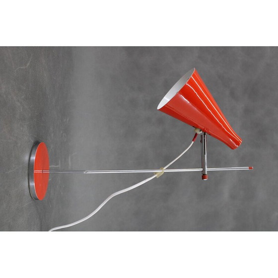 Image 1 of Vintage red desk lamp by Josef Hurka for Lidokov ,Czechoslovakia 1960s