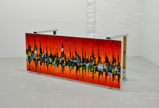 Image 1 of Enamelled coffee table designed by De Nisco, Belgium, 1970s