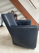 2x Leolux Dolcinea leather Walibi slate blue