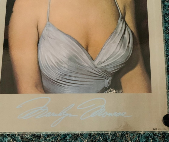 Image 1 of Marilyn Monroe "Five Times Marilyn, 1987". Signed In Plate. With Coa. Phil Stern. Lithographic Color Photo, High Quality.